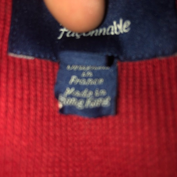Faconnable Red XL Crew Neck Sweater - Picture 8 of 8